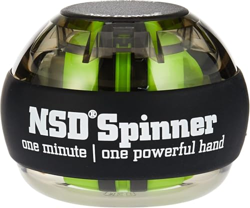NSD Manual Thumb Wind Start Spinner Gyro Ball – Up to 15,000-18,000 RPM Premium & Durable Hand Strengthener and Wrist Exerciser for Grip Strength Training, Forearm Workout, and Pain Relief - size: Thumb-Wind Start