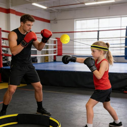 Boxing Reflex Ball Headband - Effective Reaction Training Hand Eye Coordination - Kids Beginners Punching Headband,for Adults Professionals Enthusiasts Beginners Amateurs Lovers Families