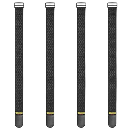 Trilancer Elastic Cinch Straps with Anti-Slip Strips, 24 "x 2" (4 Pack) Multipurpose Hook and Loop Bundling Straps for Hose, Cords, Bike, Luggage, Camping, Yoga Mats - size: 24"(4 pcs)