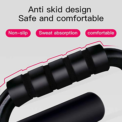 Push Up Bars - Strong Steel Pushup Stands with Comfortable Foam Grip and Non-Slip Bars for Muscles Chest Women Men