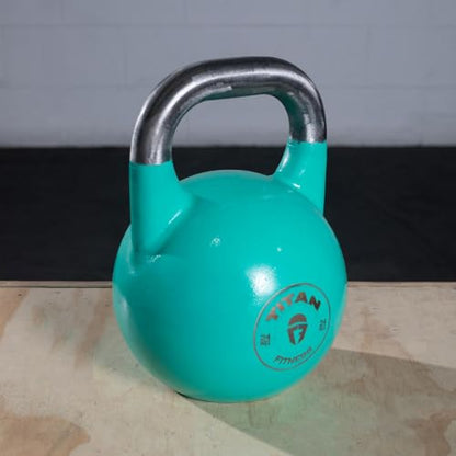 Titan Fitness Competition Kettlebell, Single Piece Casting, KG Markings, Full Body Workout - size: 53.0 Pounds