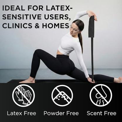 THERABAND Resistance Band, 50-Yard Roll, Latex Elastic Band for Exercise, Stretching, Physical Therapy, Yoga, Pilates, Home Workouts, Cut-to-Length, Color-Coded Levels - color: Black | Special Heavy, style: Non-Latex