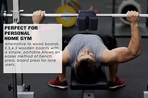 Bench Press Block Press Blocks Boards, Adjustable 2-5 Bench Board, Home Gym Workout Fitness Accessories for Increase Your Bench Press - color: Large