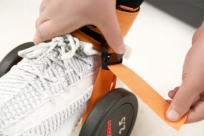 Adjustable Adjustable Feet Dumbbell Attachment,Feet Weight Lifting-Foot Weights for Exercise, Leg Extensions,Tibialis Trainer,Leg Lift Exercise Equipment - color: Style 1-Orange 1pc