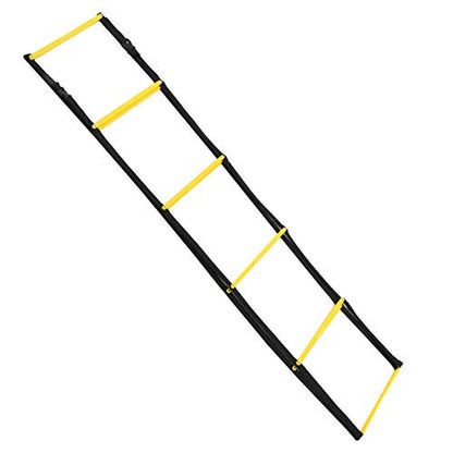 Speed Ladder for Football Footwork Training, Agile Speed Training Ladder with Anti - Slip Rungs, Bright Fixed 10 - Rung Ladder with Storage Bag for Soccer Drills