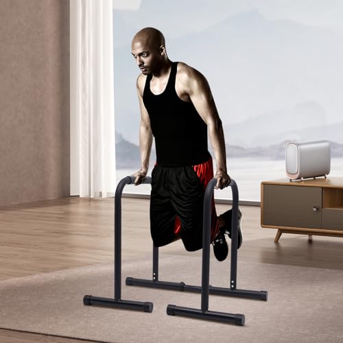 Djustable Parallel Dip Bars Multifunctional Immersion Bar Adjustable Round Steel Pipe Portable Strength Training Parallel Bars Leg Lifting Lever, Suitable For Home Gym Push-Up, Pull Up