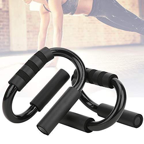 Anti-Slip Push Up Bars, Sports Portable Foam Covered Metal S-Shaped Push-Up Support, for Home Gym Sports Equipment Chest Training Tool(S-Type Push-up Frame)