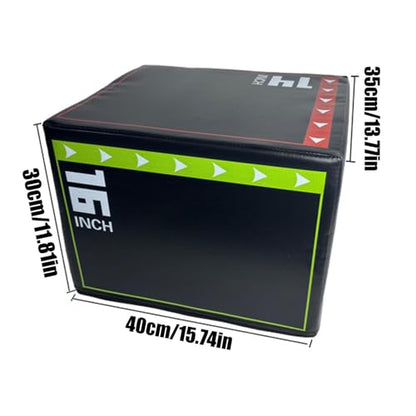 Jump Box – EPE Sponge 40x30x35cm | Plyometric Jump Box | Jumping Box1 | Fitness Training for Strength, Agility, Cross Training, Home Gym, Workout, and Daily Exercise Use