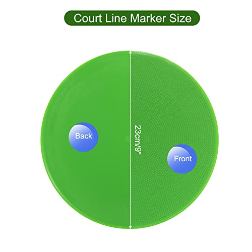 PATIKIL Poly Vinyl Dots, 9 Inch Spot Markers 15Pcs Agility Dots Floor Flat Spot Markers PVC Anti-Slip Sports Dots Flat Field Cones for Soccer Football Speed Agility Training