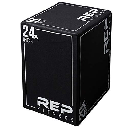 REP Soft Plyo Box | 3-in-1 Foam Jump Box | 3 Size Options 16", 20", 24" | Plyometric Training Platform | Home Gym Equipment | Non-Slip Step Block | Adjustable Workout Box | CrossFit Jump Tool - style: Medium - 24/20/16 inch