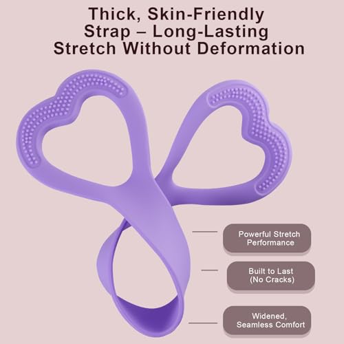 Resistance Bands, Figure 8 Resistance Band, 4 Pack - Latex-Free Exercise Bands for Home Gym, Strength Training & Physical Therapy | Yoga, Pilates, Glute Workouts | Portable Elastic Bands