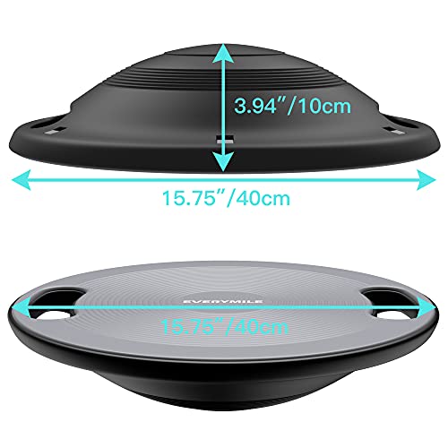 Wobble Balance Board, Exercise Balance Stability Trainer Portable Balance Board with Handle for Workout Core Trainer Physical Therapy & Gym No-Skid Surface