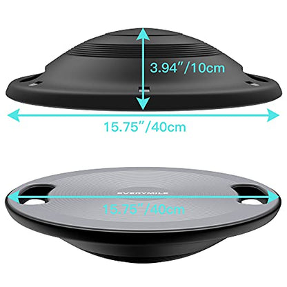Wobble Balance Board, Exercise Balance Stability Trainer Portable Balance Board with Handle for Workout Core Trainer Physical Therapy & Gym No-Skid Surface