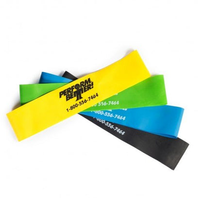 Perform Better Mini Band Resistance Loop - Exercise Bands - color: a) Set of 4 - 9x2