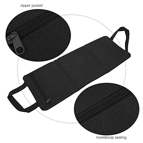 Thin Arm Yoga Sandbag, Workout Freeweight Training Bag for Leg Slimming and Fitness, Adjustable Fill Weight Sandbag with Leakproof Inner Liner and Carry Handles for Home - color: Black