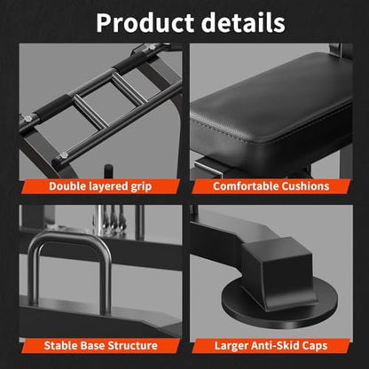 Dland Power Tower Dip Station Pull Up Bar Exercise Tower, Multifunctional Adjustable Height Training Equipment for Home Gym, Free Standing Assisted Fitness Workout Pullup Rack Station Machine - color: Black