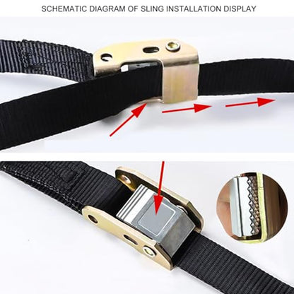 Rings Strap Set, Gym with Adjustable Strap, Fitness Gym Home Equipment Set, Strength Training Fitness Pull Up for Muscle Building