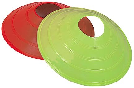Markwort 2" High Field Marker Disc Cones from Set of 24 - color: (RD) Red