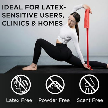 THERABAND Resistance Band, 50-Yard Roll, Latex Elastic Band for Exercise, Stretching, Physical Therapy, Yoga, Pilates, Home Workouts, Cut-to-Length, Color-Coded Levels
