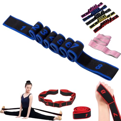 Fitness Resistance Band for Stretching and Yoga,Number Resistance Band,Fitness Resistance Bands with Numbers,Fitness Resistance Bands Numbered,Divided Into Different Tiers/Levels.