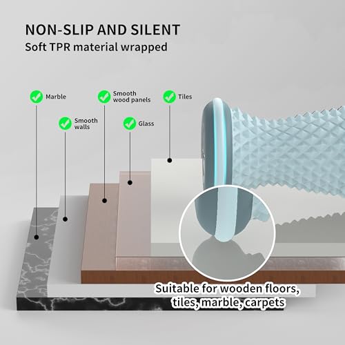 Foot Roller Massager for Plantar Fasciitis Relief, Portable Silent Deep Tissue Massager Tool for Arch and Heel Pain-Blue - color: Blue