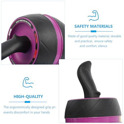 Automatic Rebound Ab Roller Wheel with Wide Non-slip Handles and Extra Mat for Home Fitness Core Strengthening and Injury Prevention Suitable for Beginners and Advanced Users