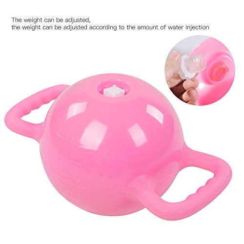 Water Filled Kettlebells, Adjustable Fitness Kettlebells for Home Workout, 1.2-12lb Weight Adjustable with Water Fill, Non - Slip Handle for Yoga Pilates Strength - color: Pink