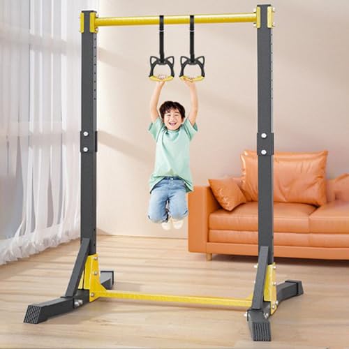 Pull Up Station,Free Standing Pull Up Bar for Home Gym,Portable Pull Up Bar Station 400LBS with 11 Height Adjustment,Multi-Function Strength Training Fitness Equipment Black