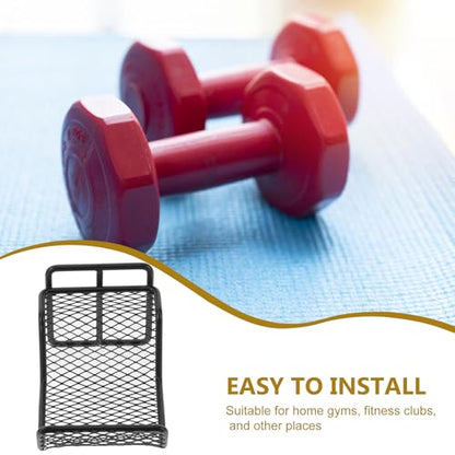 Wall-mounted Dumbbell Rack Black Steel Dumbbell Weight Stand for Home Gym Storage Organizer Compact Cradle for Training and Barbells