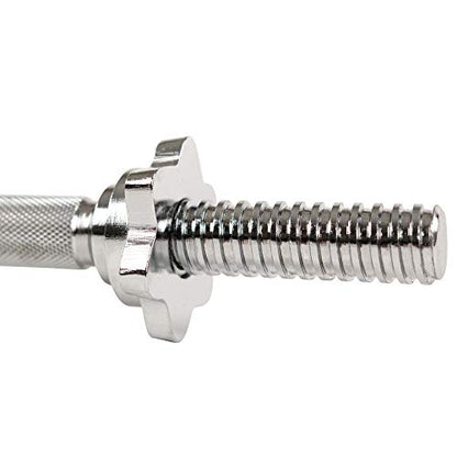 Sunny Health & Fitness Threaded Dumbbell w/Star-Lock Collars, 14"- 24" Pair - style: 14-Inch Classic