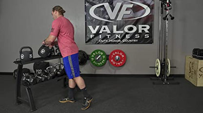Valor Fitness 2-Tier Kettlebell Storage Rack – Heavy Duty Weight Holder, Organize Gym Equipment, 600 lb Max Weight Capacity for Dumbbells, Kettlebells & Fitness Gear Sports Equipment Organizer