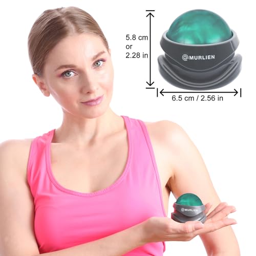 Massage Roller Ball, Tight and Sore Muscles Relief, Manual Massager, Alleviating Shoulder, Arms, Back, Legs, Calves or Muscle Tension - Green - color: Green
