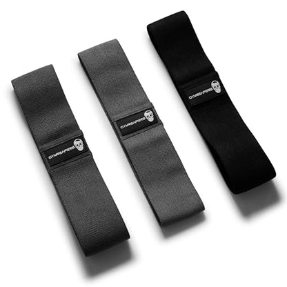Hip Bands for Booty Workouts | Non Slip Fabric Band Set with 3 Levels - Resistance Bands for Legs & Hip - for Men & Women