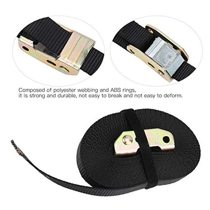 Drfeify Gymnastics Rings with Adjustable Straps, Black, 9.3 Inch Diameter, Polyester and ABS Material, for Strength Training