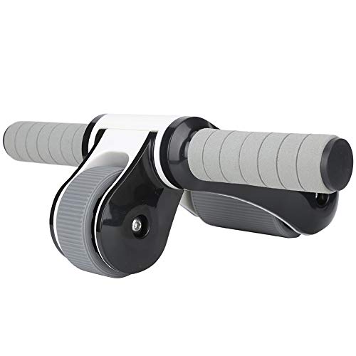 2 Wheels Ab Roller Wheel, Abdominal Muscle Exerciser, Dual - Wheel Core Trainer with Knee Pad for Home Gym, Stable Aluminum Alloy Frame, Foldable Design for Full - Body