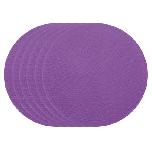 PATIKIL Spot Markers, Non-Slip Floor Dots Agility Markers Flat Field Cones Poly Dot - color: Purple