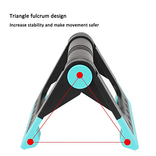 Alvinlite Push-Up Bars, 2PCS Triangular Push-Up Stands Multi-Function Foldable Pushup Handles for Floor, Non-Slip Sturdy Structure Home Workout Equipment for Men & Women