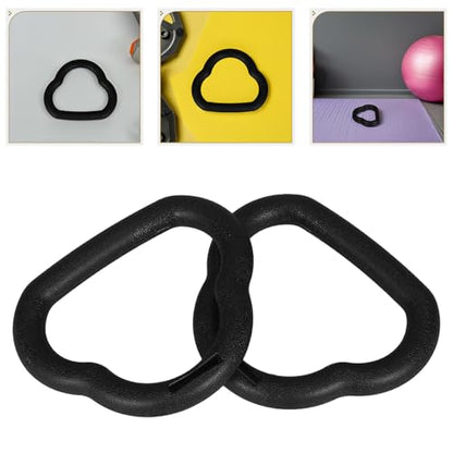 Toyvian Portable Gymnastics Rings Set, Adjustable Pull-up Strength Training Rings with Straps, Safe Indoor Home Gym Accessories for Adults and