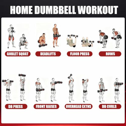 VEICK Adjustable Dumbbell 25 lb – Quick Change Dial with Non Slip Handle & Tray Stand, Space Saving Home Gym Weights for Women Men Strength Training Workout - style: 25LBS-1PC