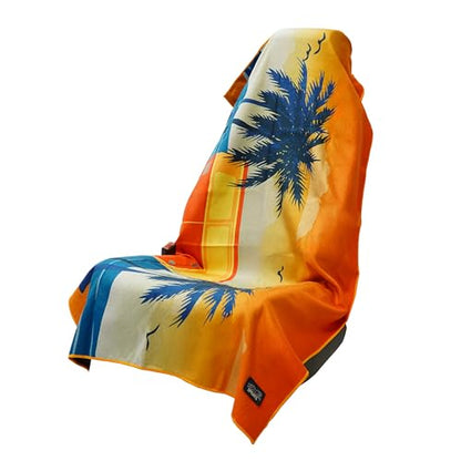 Sprints Athletic Running Towel, Full-Sized, Car Seat Cover - Performance Microfiber (Retro Sunset) - color: Retro Sunset