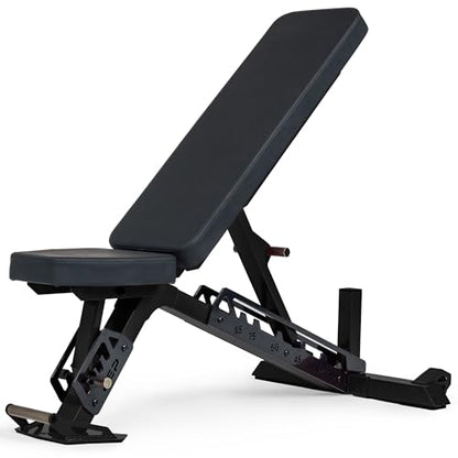 Rep Nighthawk Adjustable Weight Bench | Home Gym Incline Decline Flat Workout Bench | Heavy Duty Fitness and Strength Training Equipment | Foldable Space Saving Design