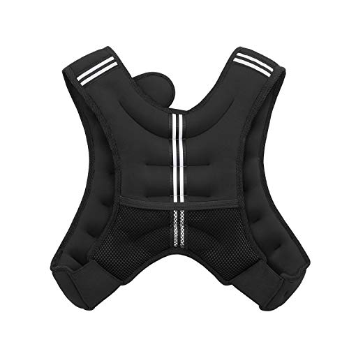 Weighted Vest Workout Equipment, 11lbs/18lbs Body Weight Vest for Men, Women, Strength Training, Running, Fitness, Muscle Building, Weight Loss, Weight lifting