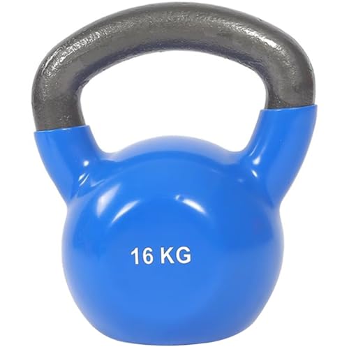 Kettlebell Weights Women's Fitness Shaping Kettle Bells, Home Squat Exercise Kettle Ball, Vest Line/Peach Buttocks, Create A Perfect Body Curve(Blue-16kg) - color: Blue-16kg