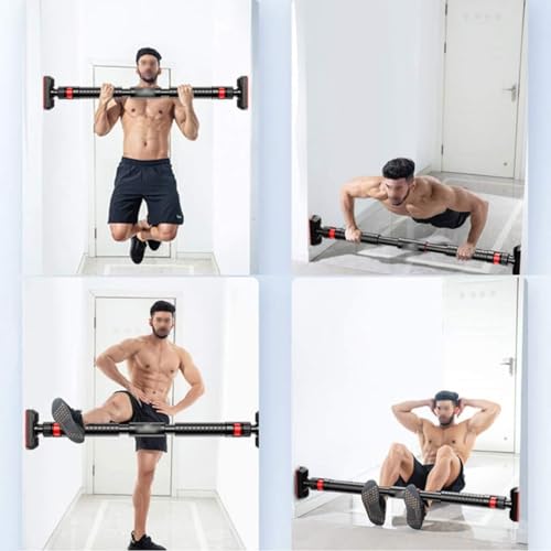 Portable Adjustable Pull Up Bar for Doorway, Chin-Up Bar, No Drill Installation, Unisex Fitness Equipment for Home and Office
