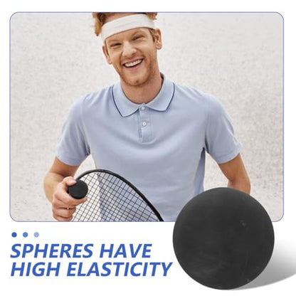 Toddmomy Professional High Elastic Rubber Reaction Ball 4Pcs Hollow Training Balls for Agility Reflex and Hand Eye Coordination Lightweight Speed Drill Racketball for Athletes Trainers