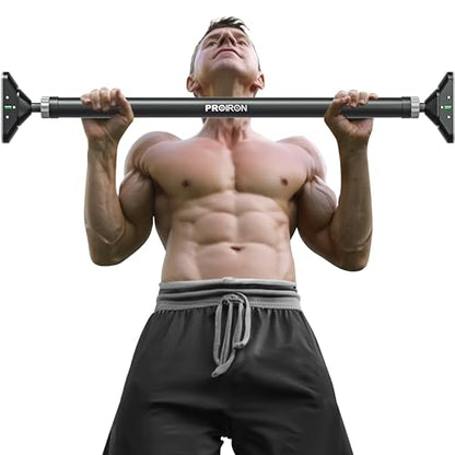 PROIRON Door Pull Up Bar Doorway Frame Chin Up Bar from 28.3in-38.2in,No Screws,Home Gym Upper Body Workout Fitness Equipment,Exercise Hanging Bar Portable,Non-slip Secure Grip,440 LB