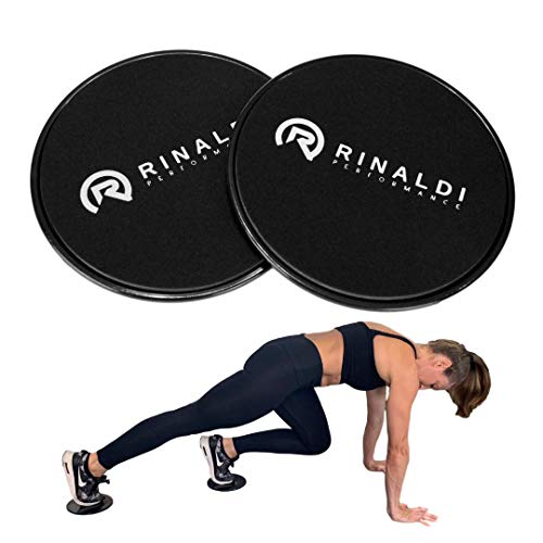 Elite Exercise Sliders - Dual Sided Use for Carpet and Hardwood Floors, Ideal for Legs and Butt Workouts, Portable with Carry Case for Easy Travel