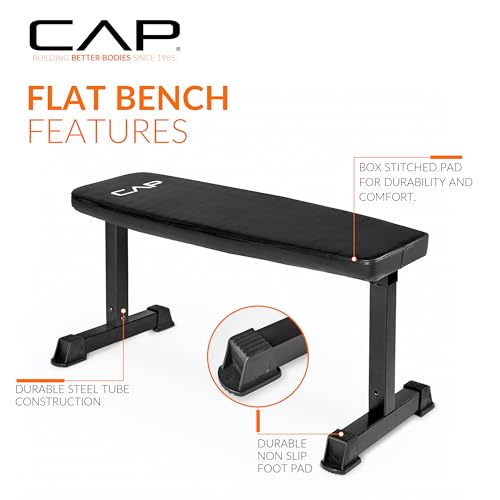 Cap Barbell Flat Weight Bench Color Series