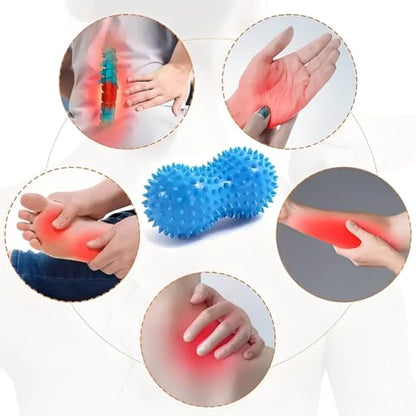 3 Pack Spiky Massage Ball, Hard Roller, Therapy