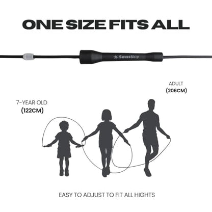 Speed Jump Rope by Dayan Kolev, 5mm PVC Skipping Rope, Great for Beginners and Advanced Athlets, Designed for Fitness, Cardio, Boxing & CrossFit, Adjustable length with Unbreakable Handles